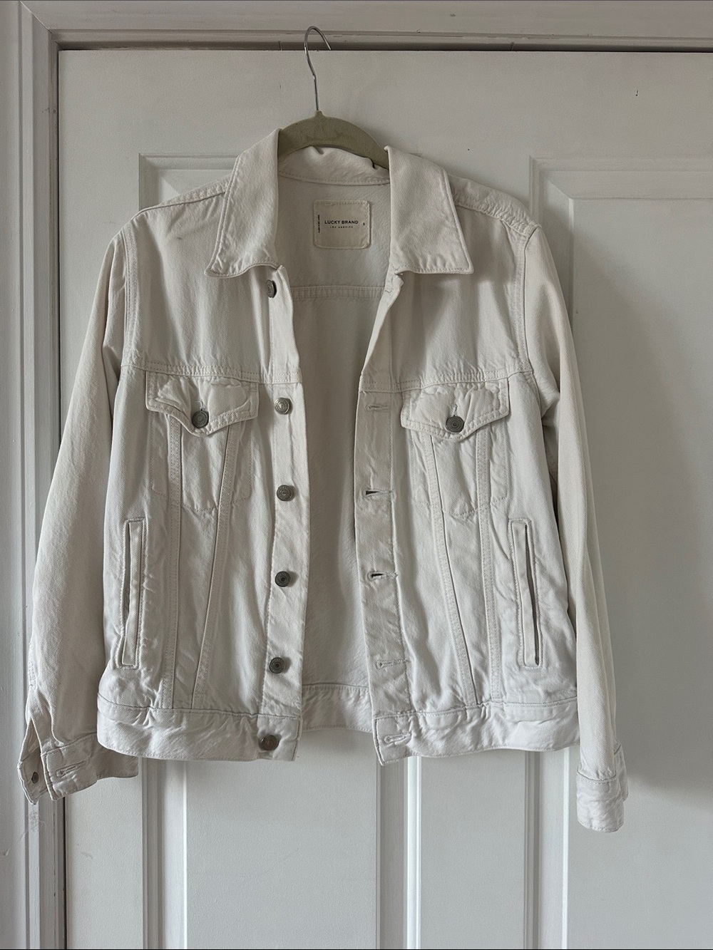 Lucky Brand Women's Off-White Denim Jacket size S